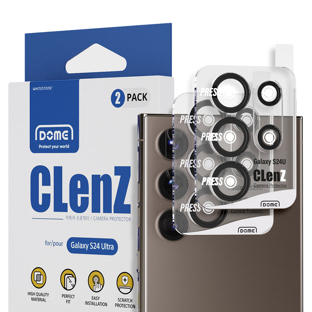 Whitestone CLenZ Glass for S24 Ultra Camera 2pcs Pack