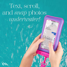 Load image into Gallery viewer, Case-Mate Waterproof Floating Phone Pouch - Purple Paradise Purple/Fuchsia
