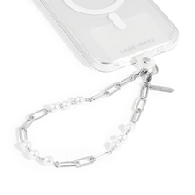 Load image into Gallery viewer, Case-Mate Phone Charm - Linked Chain Silver Pearl

