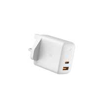 Load image into Gallery viewer, Aukey PA-B3 Omnia Mix 65W Dual-Port PD Wall Charger with GaNFast
