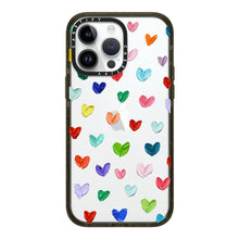Load image into Gallery viewer, Casetify &quot;Polka Daub Hearts&quot; Impact Case for iPhone 14 Plus / 14 Pro / 14 Pro Max
