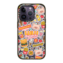 Load image into Gallery viewer, Casetify &quot;Burgers Stickermania by Lulu The Piggy&quot; Impact Case for iPhone 14 Pro/ 14 Pro Max
