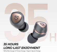 Load image into Gallery viewer, SoundPEATS Sonic True Wireless Earbuds With 35 Hrs Music, Immersive Bass, Bluetooth 5.2 &amp; USB-C Charg
