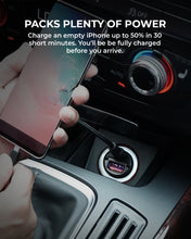 Load image into Gallery viewer, Aukey CC-A3 30W PD Dual Port Fast Car Charger
