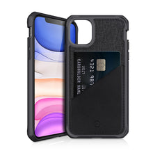 Load image into Gallery viewer, ITSKINS Hybrid Fusion Black &amp; Grey iPhone 11 Case
