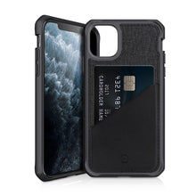 Load image into Gallery viewer, ITSKINS Hybrid Fusion Black &amp; Grey iPhone 11 Pro Max Case
