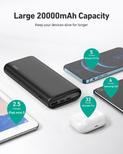 Load image into Gallery viewer, Aukey PB-Y37 20000mAh 65W PD Powerbank, Fast Charge Portable charger for iPhone 13 12 11 Android MacBook Nintendo Switch
