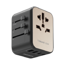 Load image into Gallery viewer, Momax UA9 1-World 35W 5 Ports + AC Travel Adaptor
