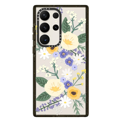 CASETiFY Impact Case for S24 Ultra - Veronica Violet Floral Mix Clear Black
