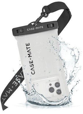 Case-Mate Waterproof Floating Phone Pouch - Sand Dollar Grey/Black