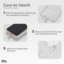 Case-Mate Phone Charm - Linked Chain Silver Pearl