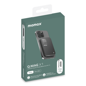 Momax [IP117] Q.MAG X1 15W Magnetic Wireless Powerbank 10,000mAh