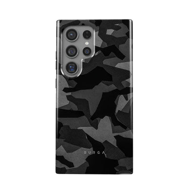BURGA Samsung Galaxy S24 Series Night Black Camouflage Tough Case