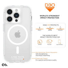 Case-Mate iPhone 15 Pro / 15 Pro Max Ultra Tough Plus D30 MagSafe Case - Clear