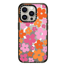 Load image into Gallery viewer, CASETiFY Magsafe Impact Case for iPhone 15/15 Plus/15 Pro/15 Pro Max - Abstract Floral Clear Black

