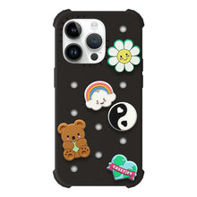 Load image into Gallery viewer, CASETiFY The Push-In Case for iPhone 14 Pro / 14 Pro Max - Peace Love Earth Black
