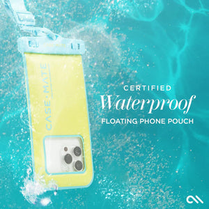 Case-Mate Waterproof Floating Phone Pouch - Citrus Splash Lime/Blue