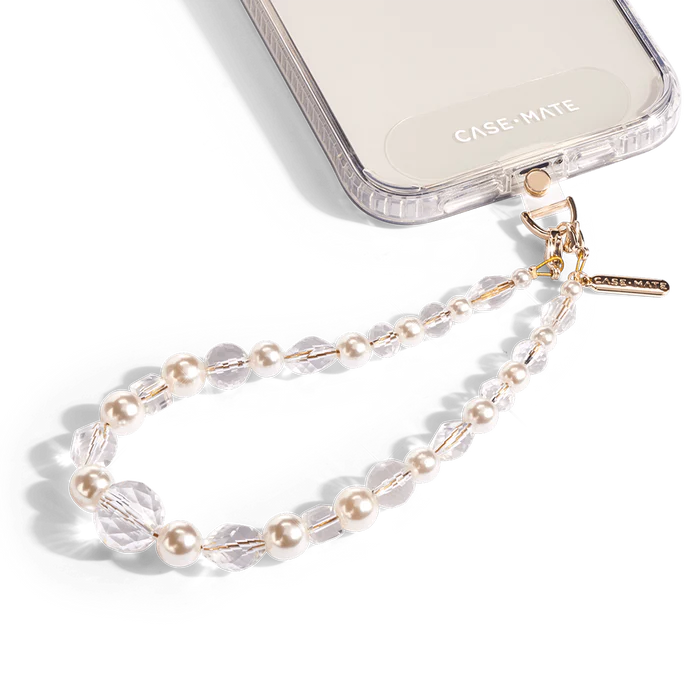 Case-Mate Phone Charm - Beaded Crystal Pearl