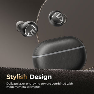 SoundPEATS Free 2 Classic True Wireless Earbuds with 6mm Driver, Strong Bass, 30H Playtime & IPX5 Waterproof