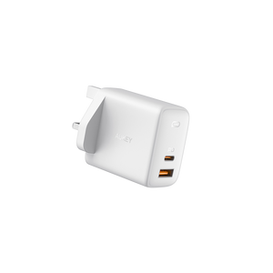 Aukey PA-B3 Omnia Mix 65W Dual-Port PD Wall Charger with GaNFast