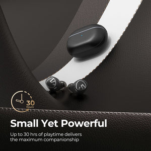 SoundPEATS Free 2 Classic True Wireless Earbuds with 6mm Driver, Strong Bass, 30H Playtime & IPX5 Waterproof