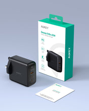 Aukey PA-B6T Omnia II 3-Port 65w PD & Super Fast Charging (PPS) Wall Charger with GaN Power Technology