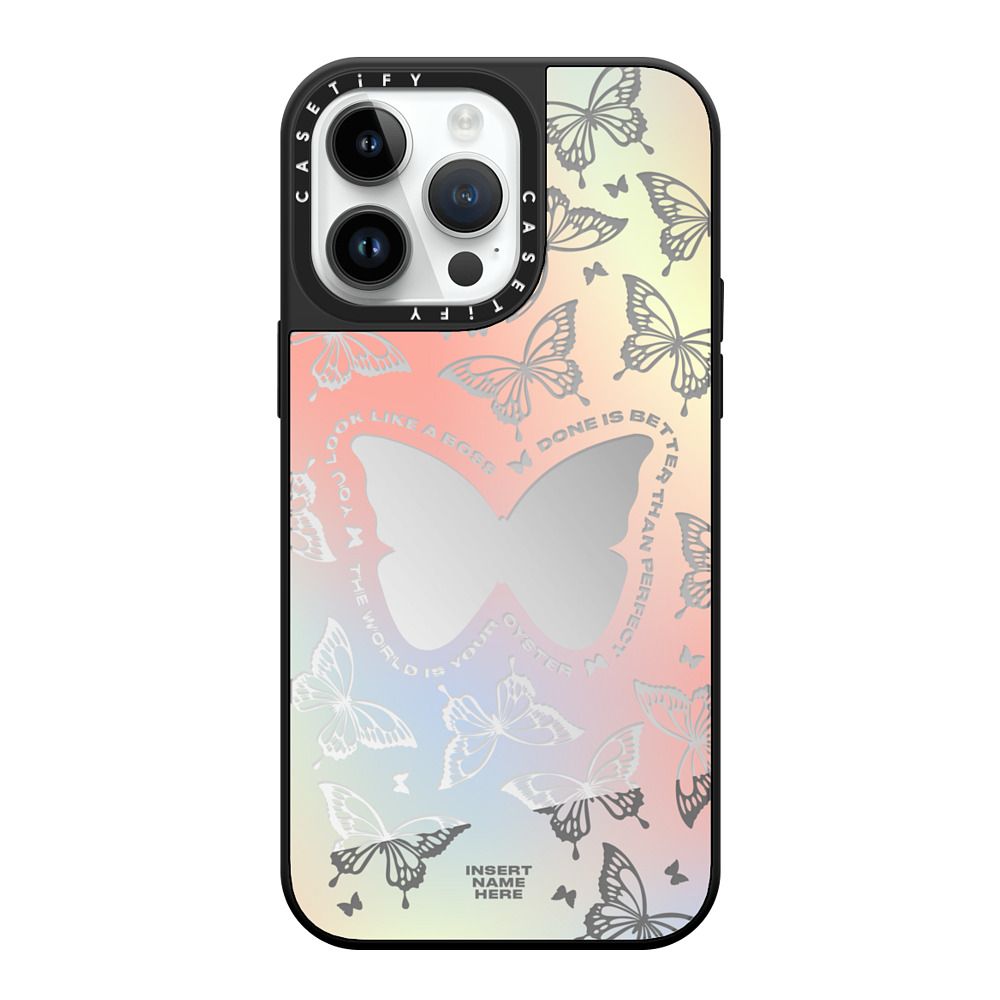 Casetify MagSafe Mirror Case for iPhone 14 Pro/ 14 Pro Max - You Give Me Butterflies
