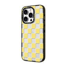 Casetify "Yellow checkers, retro seventies squares" Impact case for iPhone 14 Plus / 14 Pro / 14 Pro Max