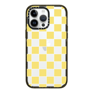 Casetify "Yellow checkers, retro seventies squares" Impact case for iPhone 14 Plus / 14 Pro / 14 Pro Max