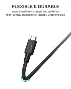 Aukey CB-CD21 100W Gen2 E-Marker PD USB 3.1 USB C to C Cable 1.2M