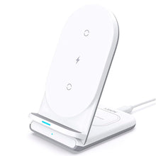 AUKEY LC-A2 Aircore Series 2-in-1 Wireless Charging Stand Wireless Charging Dock For iPhone & Android, Airpods