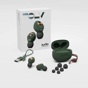 Sudio Tolv True Wireless Bluetooth Earbuds - Green