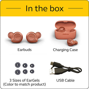 Jabra Elite 75t Earbuds – True Wireless Earbuds with Charging Case, Sienna – Bluetooth