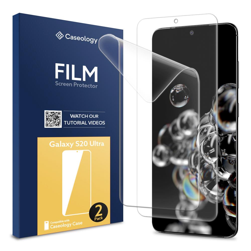 Caseology Film Screen Protector for Galaxy S20 Ultra, Galaxy S20+, Galaxy S20