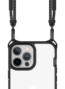ITSKINS Hybrid Sling for iPhone 13 Pro Max - Black and Transparent