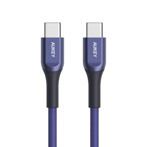 AUKEY CB-AKC3 1.2M Kevlar Core USB C to C Cable 13in-Macbook (with USB-C), Nintendo Switch