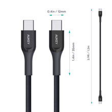 AUKEY CB-AKC3 1.2M Kevlar Core USB C to C Cable 13in-Macbook (with USB-C), Nintendo Switch