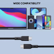 Aukey CB-KCC101/CB-KCC102 100W Braided USB C to C Cable with Kevlar Core (1m/1.8m)