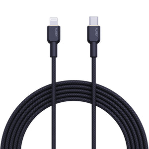 AUKEY CB-KCL1/CB-KCL2 Circlet CL Nylon Braided USB-C to Lightning Cable (1/1.8m)