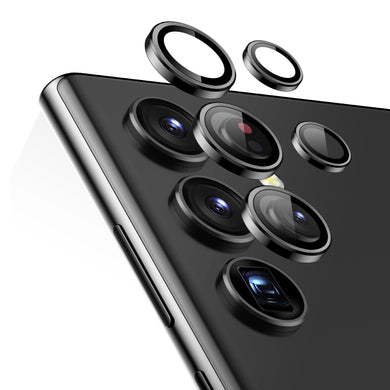 ESR Samsung Galaxy S23 Ultra Tempered-Glass Camera Lens Protectors - Black (Set of 5)