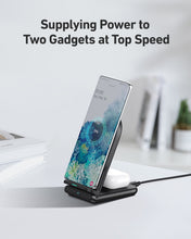 AUKEY LC-A2 Aircore Series 2-in-1 Wireless Charging Stand Wireless Charging Dock For iPhone & Android, Airpods