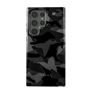 Burga Night Black Camouflage - Samsung Galaxy S23 Plus / Ultra Tough Case