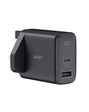 Aukey PA-F3S 32W Swift Series PD Dual USB-C & USB-A Wall Charger (18 Months Warranty)