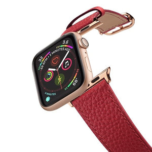 Casetify Apple Watch (42/44mm) Leather Strap Red