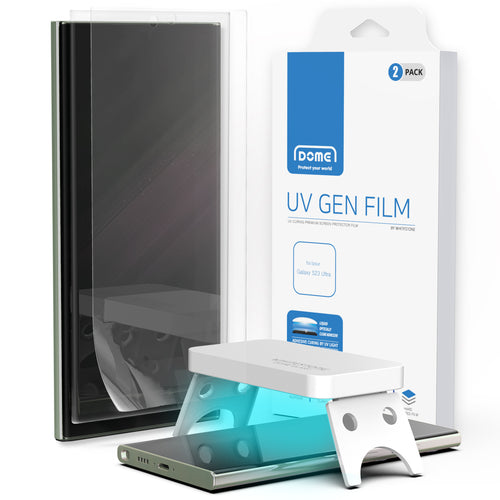 Whitestone UV GEN Samsung Galaxy S23 Ultra (2023) Hard Coated Film Screen Protector with UV light - 2pcs