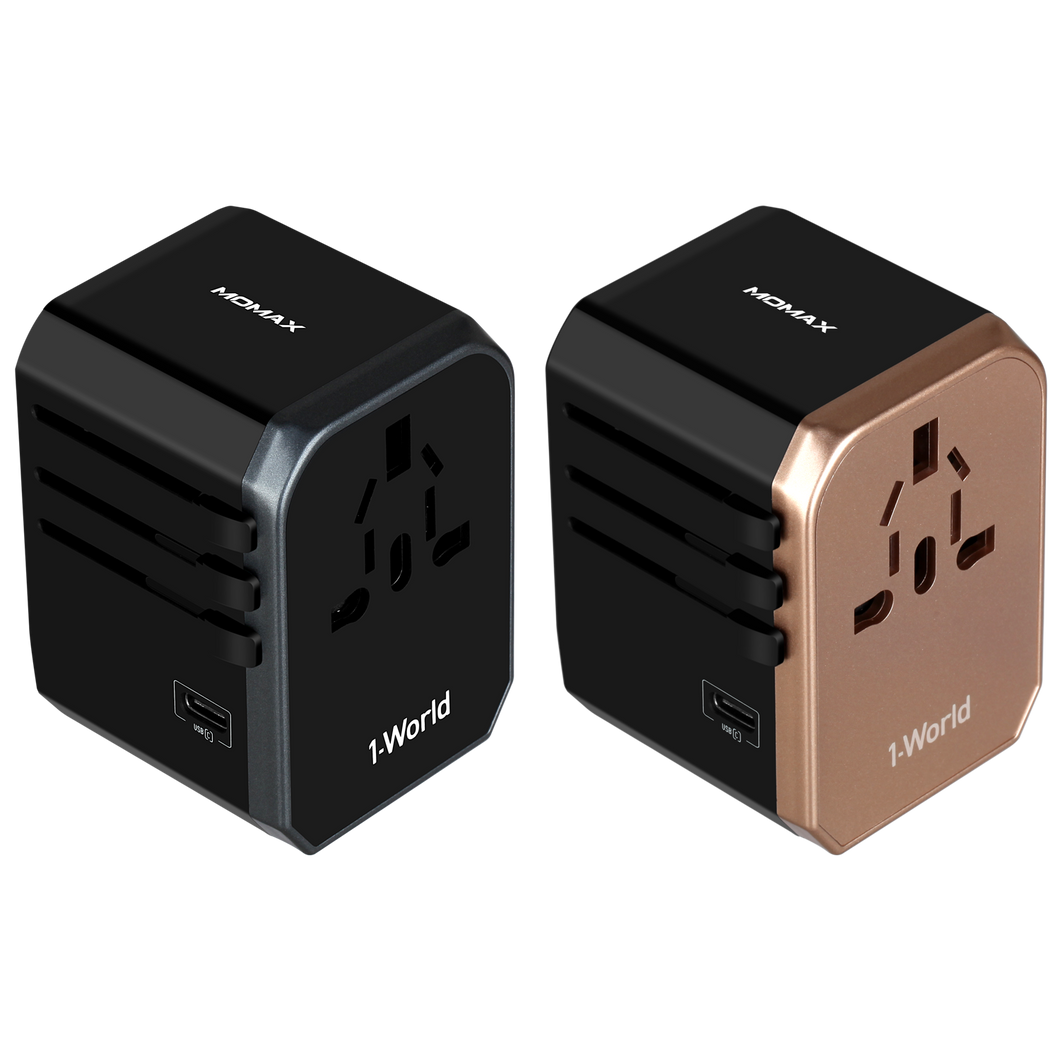 Momax UA5 1-World Travel AC Adaptor (1-Port USB-C + 4-Port USB-A)