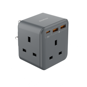 Momax US8 ONEPLUG 3-Outlet Cube Extension Socket with USB