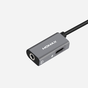 Momax One Link 2-in-1 Type-C to 3.5mm Headphone Adapter and Charging Cable